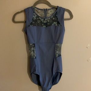 Mirella flower mesh leotard